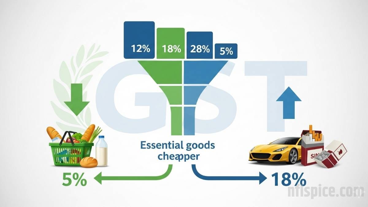 GST में बड़ा बदलाव: अब सिर्फ 2 टैक्स स्लैब, जानिए क्या सस्ता-क्या महंगा
