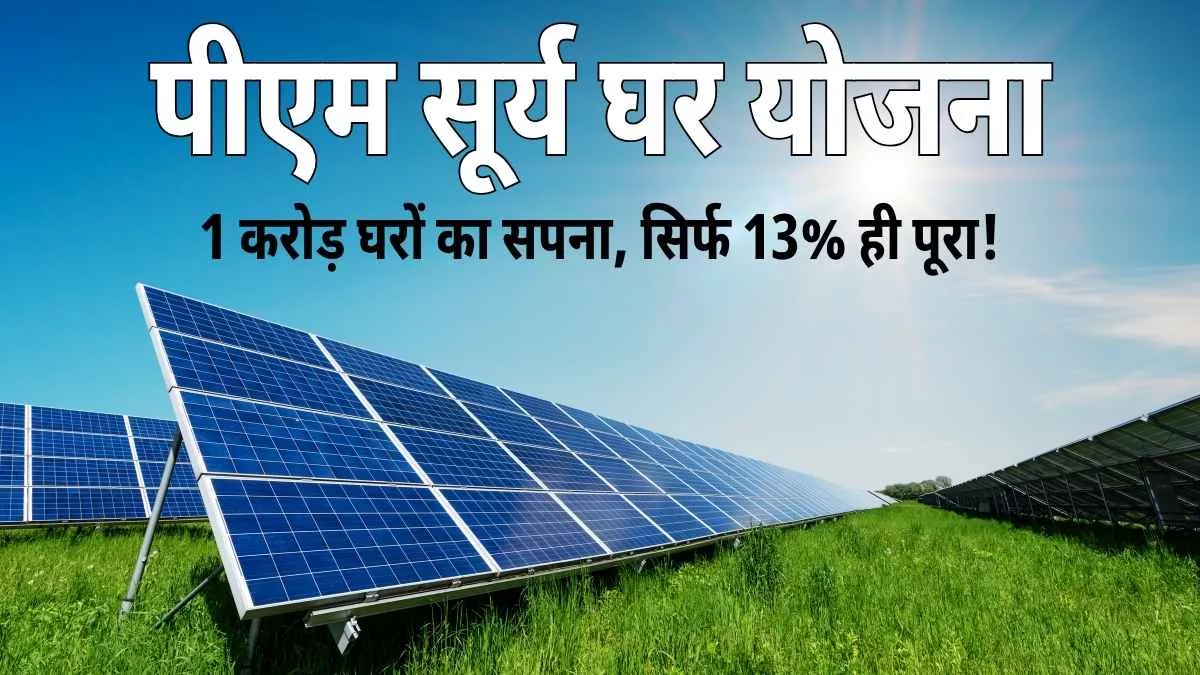 PM Surya Ghar Yojana: 1 करोड़ घरों का सपना, सिर्फ 13% ही पूरा!