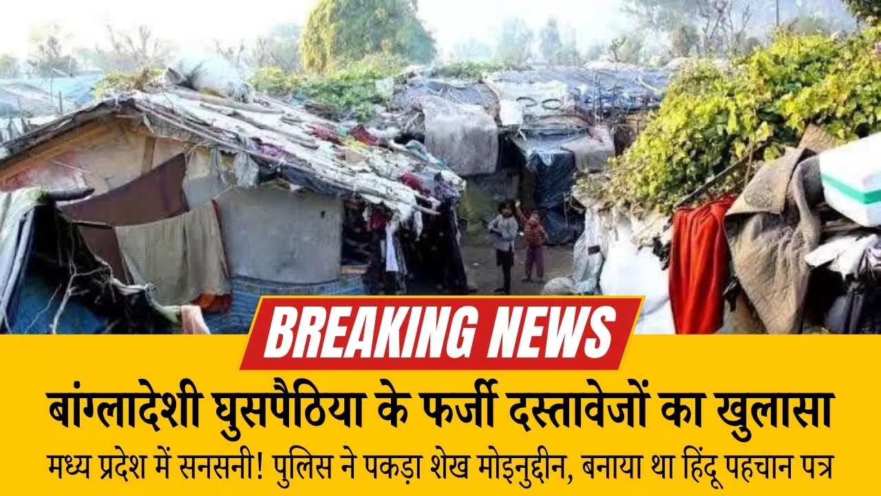 बांग्लादेशी घुसपैठिया के फर्जी दस्तावेजों का खुलासा, मध्य प्रदेश में सनसनी! पुलिस ने पकड़ा शेख मोइनुद्दीन, बनाया था हिंदू पहचान पत्र